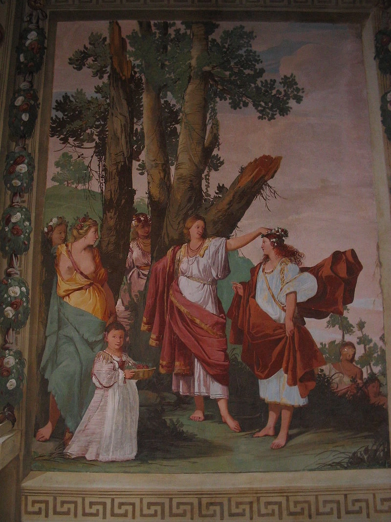 Villa Caldogno (Caldogno, Vicenza). Affreschi dello stanzino